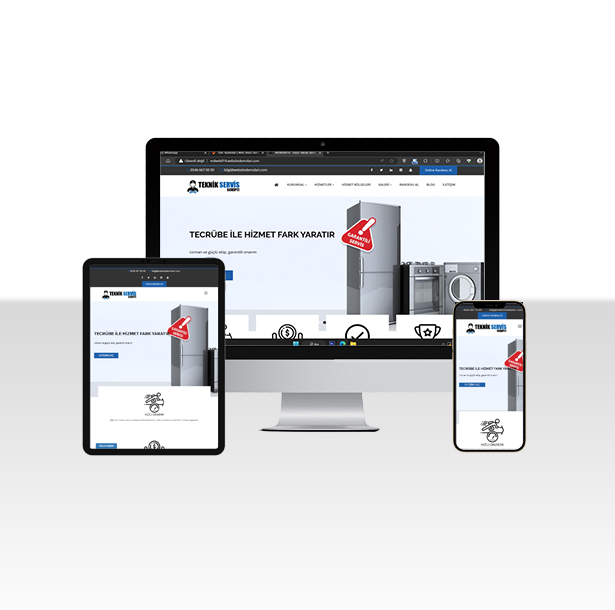 Teknik Servis Tamirci Sitesi Web Tasarımı MDWEB014